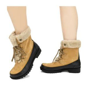 NWB Faux Fur Trim  Waterproof Boots